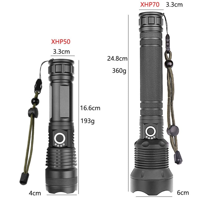 (🔥Last Day Promotion  - 50% off)LED Rechargeable Tactical Laser Flashlight High Lumens